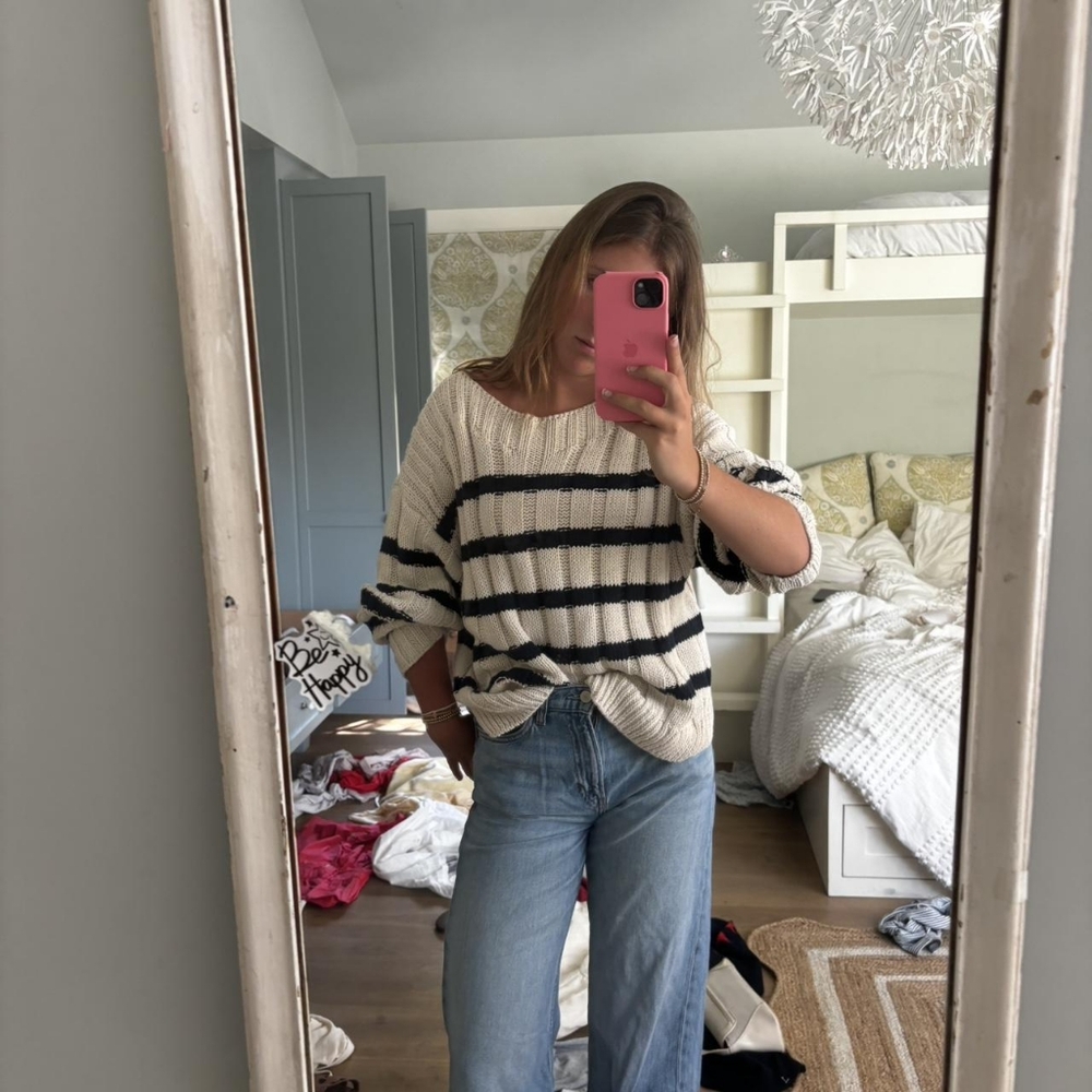 Striped Knit Sweater